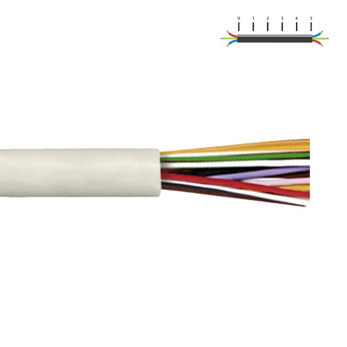 Sediles Manguera intercomunicación 4x0.22mm 5ov, 100 m, 0.25 mm, 4 cables