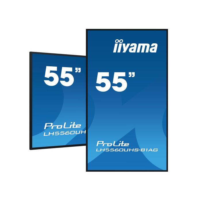 iiyama PROLITE Pizarra de caballete digital 139,7 cm (55") LED Wifi 500 cd / m² 4K Ultra HD Negro Procesador incorporado Android 11 24/7 14
