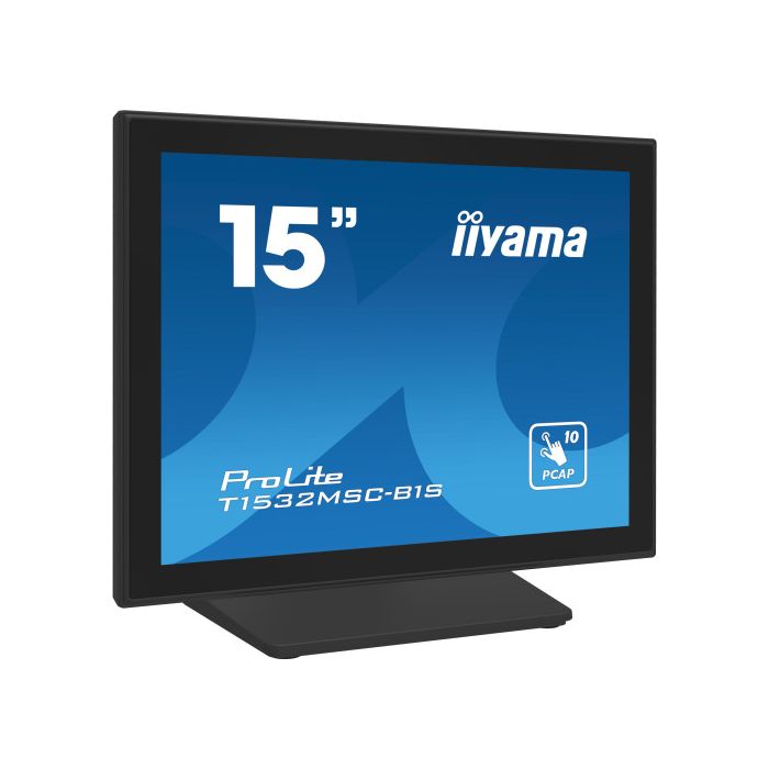 iiyama ProLite T1532MSC-B1S pantalla para PC 38,1 cm (15") 1024 x 768 Pixeles XGA LCD Pantalla táctil Negro 1