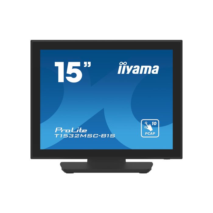 iiyama ProLite T1532MSC-B1S pantalla para PC 38,1 cm (15") 1024 x 768 Pixeles XGA LCD Pantalla táctil Negro