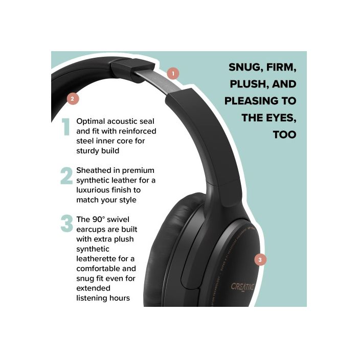 Creative Headsets Zen Hybrid Black 3 Creative Headsets Zen Hybrid Black 3