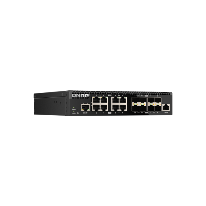 QNAP QSW-M3216R-8S8T switch Gestionado L2/L3 10G Ethernet (100/1000/10000) 1U Negro 2
