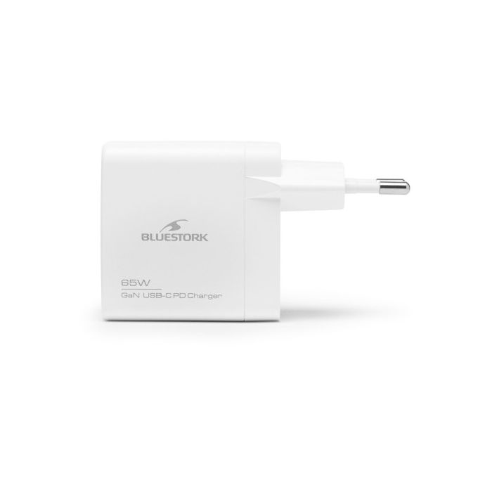 Bluestork Cargador Ultracompacto Usb-C 65W Tecnologia Gan Blanco 1