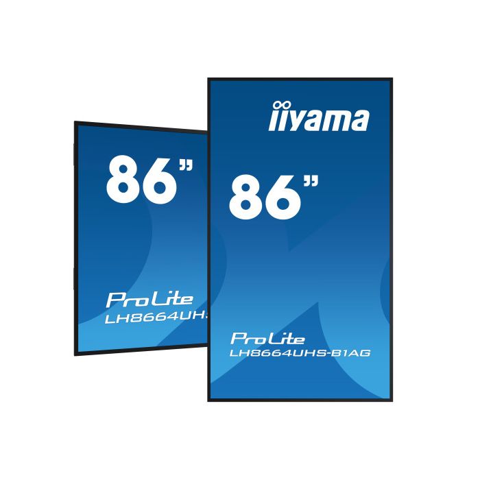 iiyama PROLITE Pizarra de caballete digital 2,18 m (86") LED Wifi 500 cd / m² 4K Ultra HD Negro Procesador incorporado Android 11 24/7 4