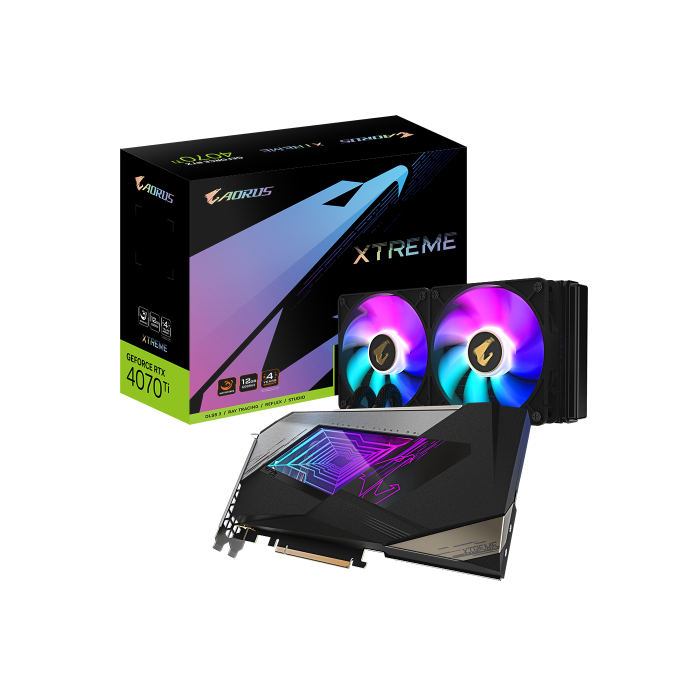 AORUS GeForce RTX 4070 Ti 12GB XTREME WATERFORCE NVIDIA GDDR6X AORUS GeForce RTX 4070 Ti 12GB XTREME WATERFORCE NVIDIA GDDR6X