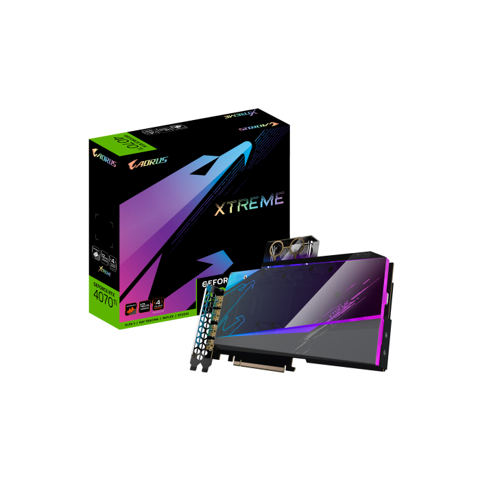 AORUS GeForce RTX 4070 Ti 12GB XTREME WATERFORCE WB NVIDIA GDDR6X AORUS GeForce RTX 4070 Ti 12GB XTREME WATERFORCE WB NVIDIA GDDR6X