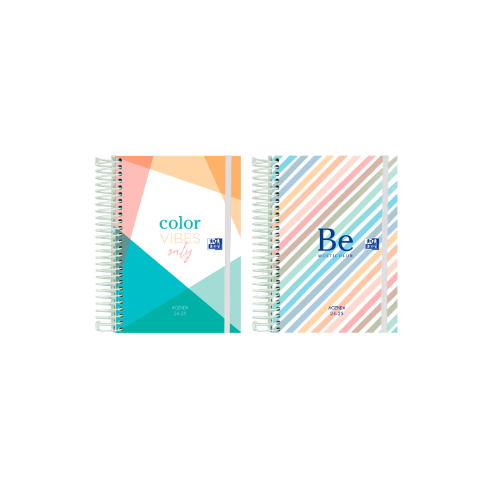 Agenda Escolar 2024-2025 Color Block Tapa Extradura 8º Dia Pagina Colores Surtidos Oxford 400185067