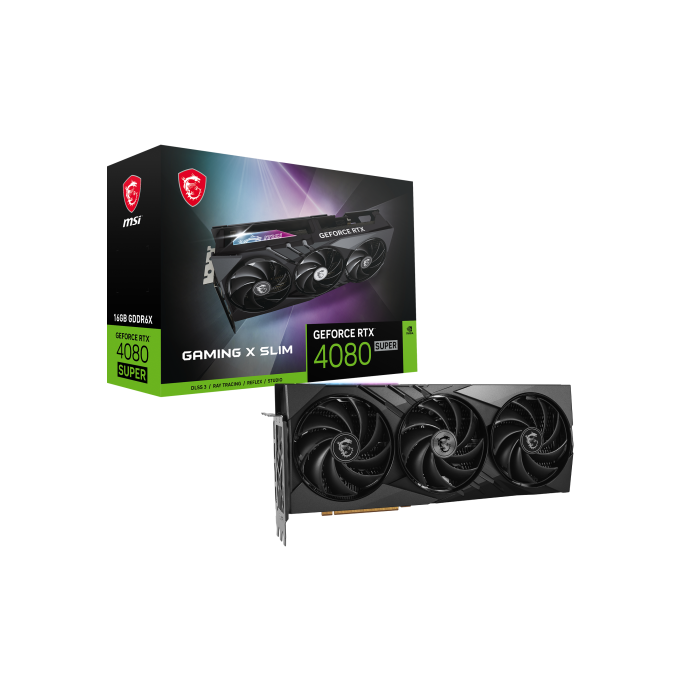 MSI GAMING GeForce RTX 4080 SUPER 16G X SLIM NVIDIA 16 GB GDDR6X 1