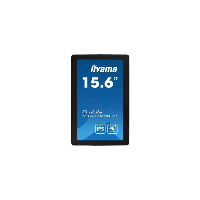 iiyama ProLite TF1633MSC-B1 pantalla para PC 39,6 cm (15.6") 1920 x 1080 Pixeles Full HD Pantalla táctil Negro 1