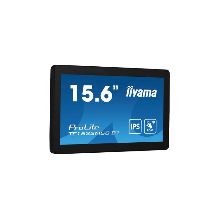 iiyama ProLite TF1633MSC-B1 pantalla para PC 39,6 cm (15.6") 1920 x 1080 Pixeles Full HD Pantalla táctil Negro 3