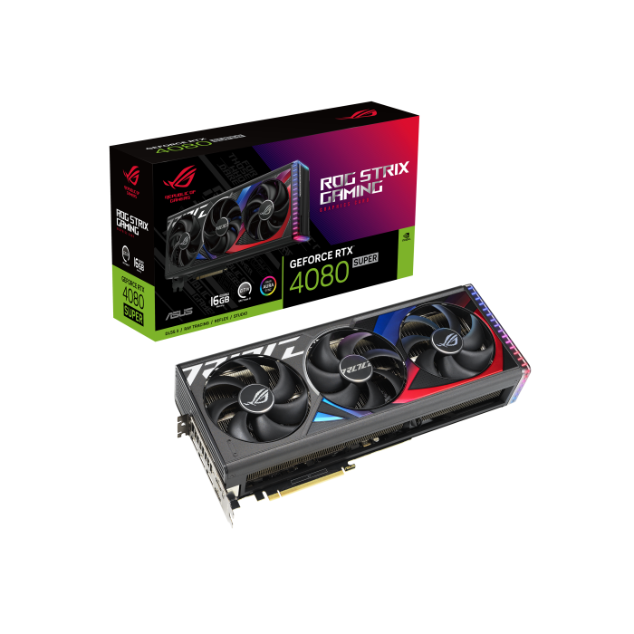 ASUS ROG -STRIX-RTX4080S-16G-GAMING NVIDIA GeForce RTX 4080 SUPER 16 GB GDDR6X 21 ASUS ROG -STRIX-RTX4080S-16G-GAMING NVIDIA GeForce RTX 4080 SUPER 16 GB GDDR6X 21