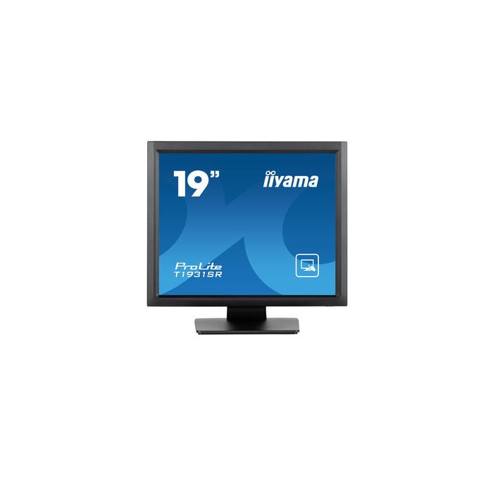 IIYAMA T1931SR-B1S Monitor táctil 19" SXGA LCD Resistiva HDMI DisplayPort VGA Negro para Negocios