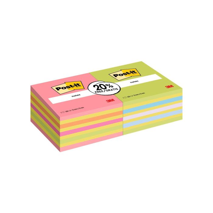 Pack 2 Blocs 450 Hojas Notas Adhesivas 76X76Mm Colores Surtidos 2028-Ocppx2 Post-It 7100321423