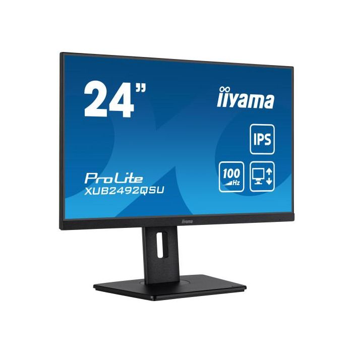iiyama ProLite XUB2492QSU-B1 pantalla para PC 60,5 cm (23.8") 2560 x 1440 Pixeles Wide Quad HD LED Negro 1