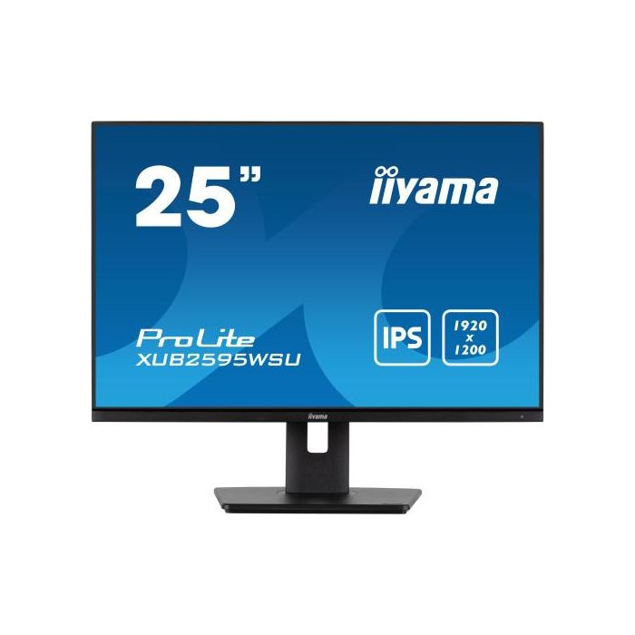 iiyama XUB2595WSU-B5 Monitor Prolite 25" (1920x1200) LED IPS 16:10 4ms VGA HDMI DP USB Pivot Negro