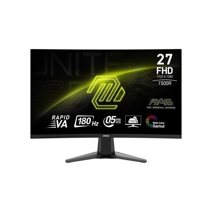 MSI MAG 27C6F pantalla para PC 68,6 cm (27") 1920 x 1080 Pixeles Full HD LCD Negro MSI MAG 27C6F pantalla para PC 68,6 cm (27") 1920 x 1080 Pixeles Full HD LCD Negro