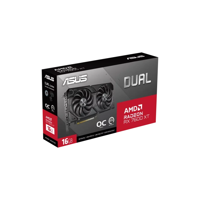 ASUS Dual -RX7600XT-O16G AMD Radeon RX 7600 XT 16 GB GDDR6 12