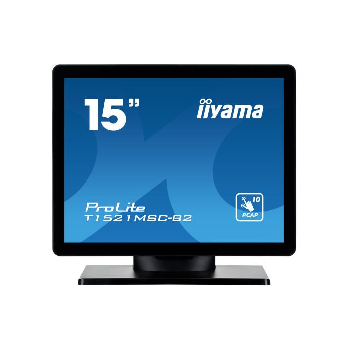 iiyama ProLite T1521MSC-B2 pantalla para PC 38,1 cm (15") 1024 x 768 Pixeles XGA LED Pantalla táctil Mesa Negro