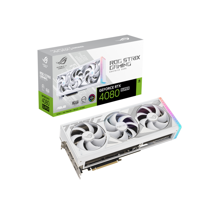 ASUS ROG -STRIX-RTX4080S-16G-WHITE NVIDIA GeForce RTX 4080 SUPER 16 GB GDDR6X 21 ASUS ROG -STRIX-RTX4080S-16G-WHITE NVIDIA GeForce RTX 4080 SUPER 16 GB GDDR6X 21