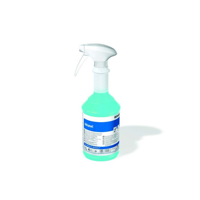Botella Limpiacristales y Multiusos Profesional 1L con Pulverizador Alklanet Ecolab Li0T4