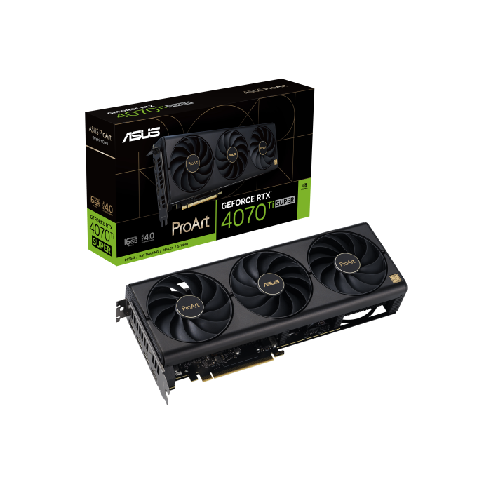ASUS ProArt -RTX4070TIS-16G NVIDIA GeForce RTX 4070 Ti SUPER 16 GB GDDR6X 13 ASUS ProArt -RTX4070TIS-16G NVIDIA GeForce RTX 4070 Ti SUPER 16 GB GDDR6X 13