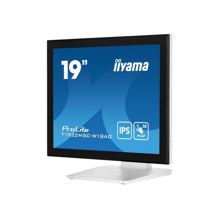 iiyama ProLite T1932MSC-W1SAG pantalla para PC 48,3 cm (19") 1280 x 1024 Pixeles Full HD LED Pantalla táctil Mesa Blanco 4 iiyama ProLite T1932MSC-W1SAG pantalla para PC 48,3 cm (19") 1280 x 1024 Pixeles Full HD LED Pantalla táctil Mesa Blanco 4