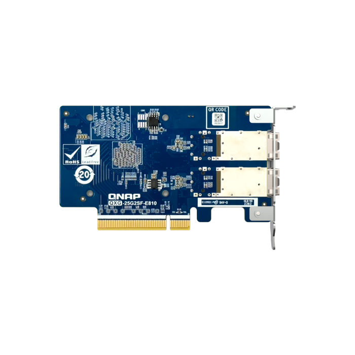 QNAP QXG-25G2SF-E810 adaptador y tarjeta de red Interno Fibra 25000 Mbit/s 3