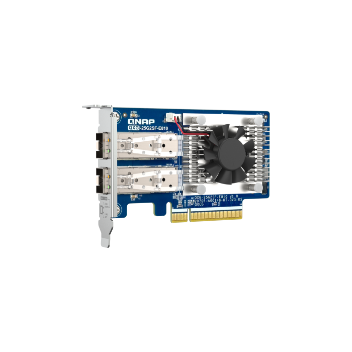 QNAP QXG-25G2SF-E810 adaptador y tarjeta de red Interno Fibra 25000 Mbit/s 4