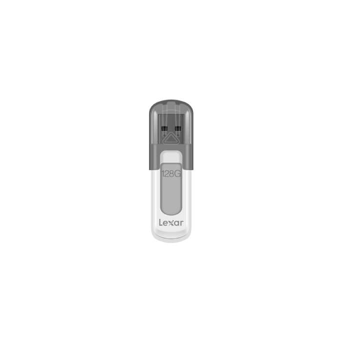 Lexar JumpDrive V100 unidad flash USB 128 GB USB tipo A 3.2 Gen 1 (3.1 Gen 1) Gris, Blanco 1