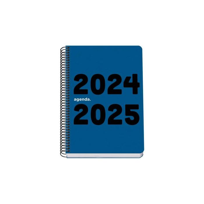 Agenda Escolar 2024-2025 Tamaño A5 Tapa Polipropileno Día Página Memory Basic Azul Dohe 51755