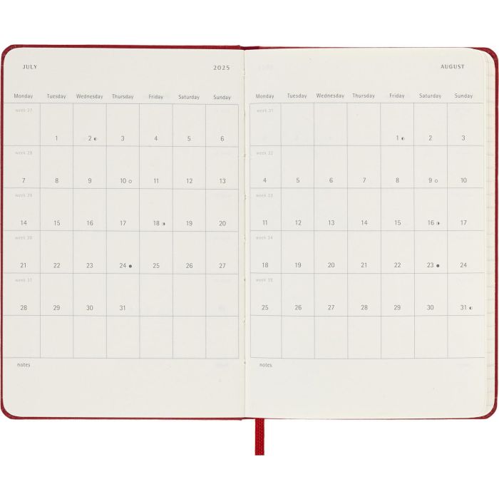 Agenda 18 Meses 2024-2025 Semanal P (9 X 14 Cm) Rojo Escarlata Tapa Dura Moleskine DHF218WN2Y25 4 Agenda 18 Meses 2024-2025 Semanal P (9 X 14 Cm) Rojo Escarlata Tapa Dura Moleskine DHF218WN2Y25 4
