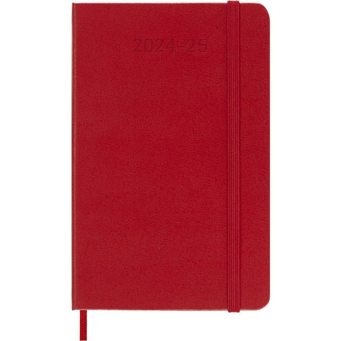 Agenda 18 Meses 2024-2025 Semanal P (9 X 14 Cm) Rojo Escarlata Tapa Dura Moleskine DHF218WN2Y25