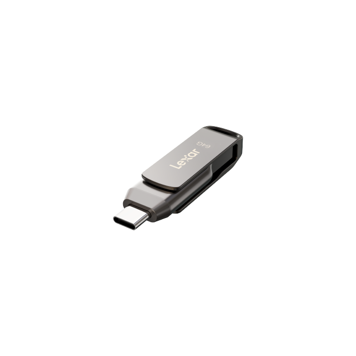 Lexar JumpDrive LJDD400064G-BNQNG unidad flash USB 64 GB USB Tipo C 3.2 Gen 1 (3.1 Gen 1) Gris 1