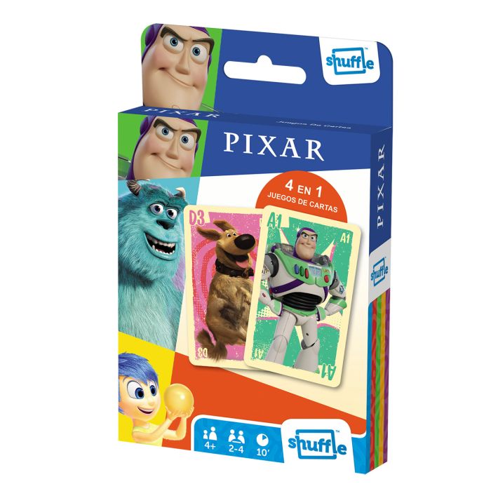 Juego De Cartas 4 En 1 Pixar Classic 10027508 Fournier 1