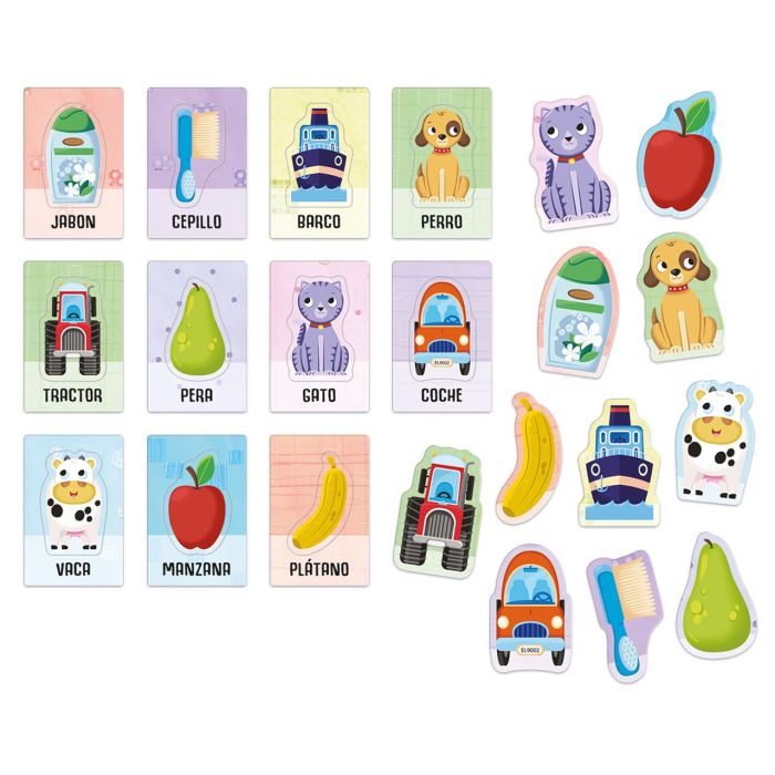 Headu baby flashcards montessori tarjetas con formas encajables 1-3 años 1
