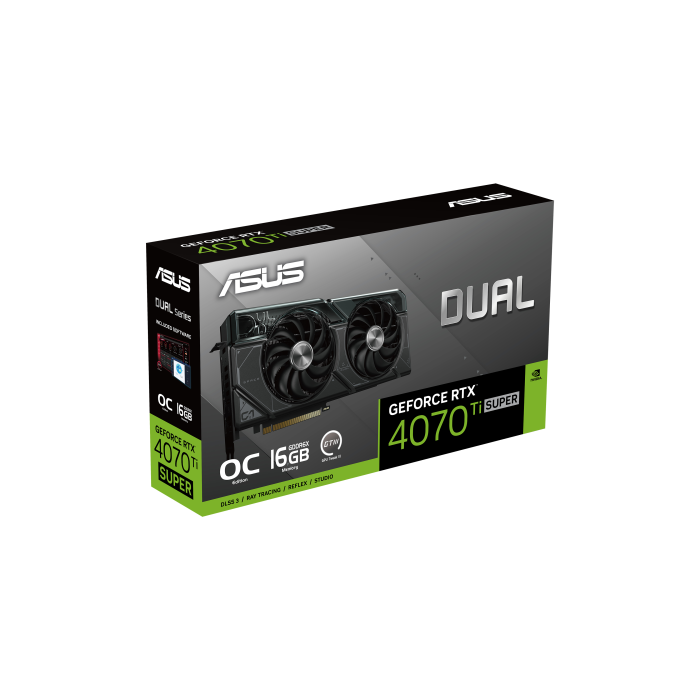 ASUS Dual -RTX4070TIS-O16G NVIDIA GeForce RTX 4070 Ti SUPER 16 GB GDDR6X 10