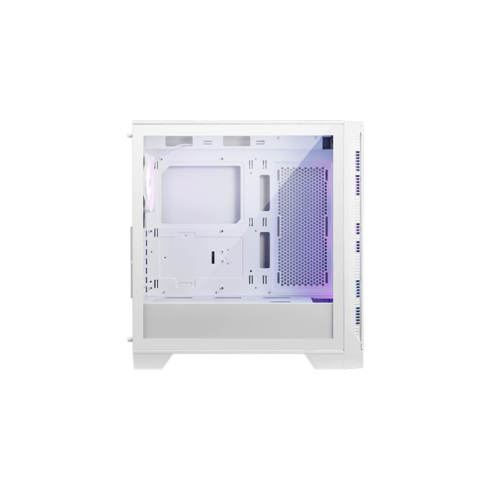 CAJA MSI MAG FORGE 320R AIRFLOW WHITE,1x2.5"+2x2.5”/3.5”,3x120MM+1x120MM (ARGB),2xUSB3.2,+AUDIO+MICRO,RGB,MID-TOWER(BLANCO) 1