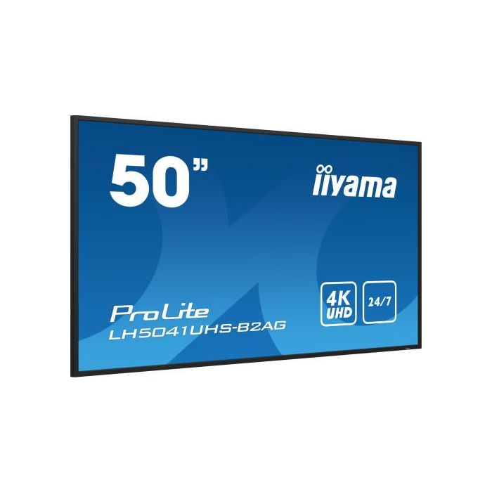 iiyama LH5041UHS-B2AG pantalla de señalización Pantalla plana para señalización digital 127 cm (50") LCD 500 cd / m² 4K Ultra HD Negro 24/7 2 iiyama LH5041UHS-B2AG pantalla de señalización Pantalla plana para señalización digital 127 cm (50") LCD 500 cd / m² 4K Ultra HD Negro 24/7 2