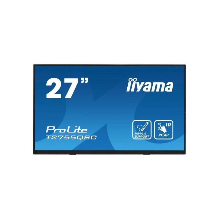 iiyama ProLite T2755QSC-B1 pantalla para PC 68,6 cm (27") 2560 x 1440 Pixeles Full HD LCD Pantalla táctil Negro 1