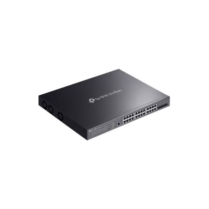 TP-Link Omada SG3428XMPP switch Gestionado L2+ Gigabit Ethernet (10/100/1000) Energía sobre Ethernet (PoE) 1U Negro 3