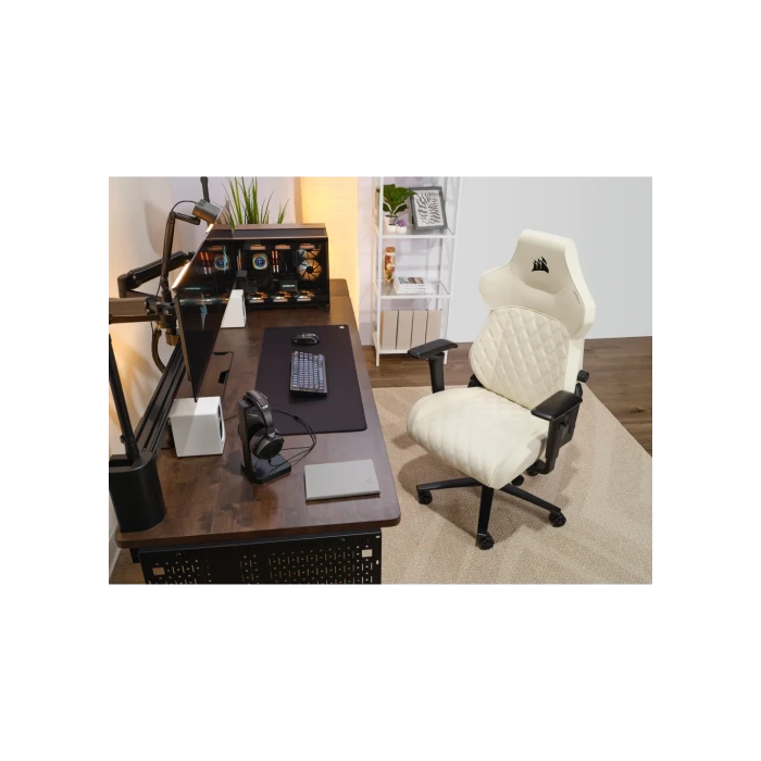 Corsair TC500 LUXE Silla para videojuegos de PC Asiento acolchado Beige 7