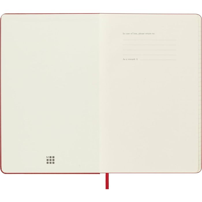 Agenda 2025 Tapa Dura 12 Meses Diaria L (13 X 21 Cm) Roja Moleskine DHF212DC3Y25