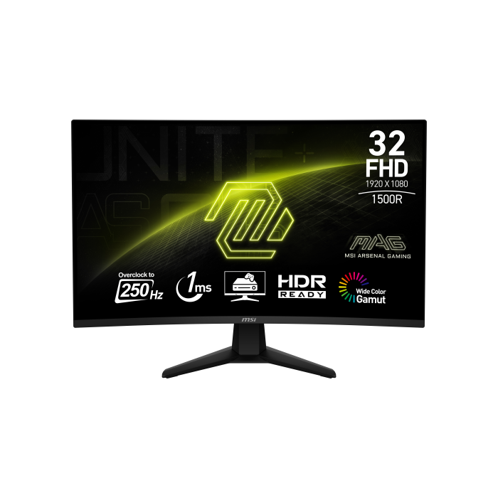 MSI MAG 32C6X pantalla para PC 80 cm (31.5") 1920 x 1080 Pixeles Full HD Negro