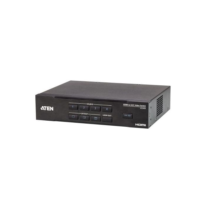 ATEN Conmutador de vídeo HDMI a USB de 4 entradas CAMLIVE™ PRO 4K ATEN Conmutador de vídeo HDMI a USB de 4 entradas CAMLIVE™ PRO 4K