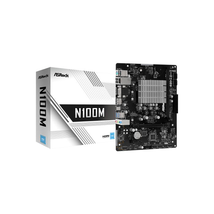 Asrock N100M NA (CPU integrada) micro ATX 4 Asrock N100M NA (CPU integrada) micro ATX 4