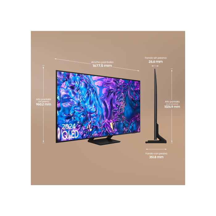 Samsung TV Q77D QLED 75” 4K Smart TV 2024 9 Samsung TV Q77D QLED 75” 4K Smart TV 2024 9