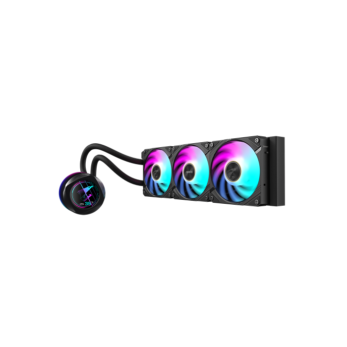 GIGABYTE Refrigeración líquida para CPU AORUS WATERFORCE X II 360 AIO - 3 ventiladores ARGB de 120 mm, pantalla LCD a todo color, mecanismo de interbloqueo magnético, DAISY-CHAIN, compatible con Intel LGA 1700 y AMD AM5, garantía de 6 años 2 GIGABYTE Refrigeración líquida para CPU AORUS WATERFORCE X II 360 AIO - 3 ventiladores ARGB de 120 mm, pantalla LCD a todo color, mecanismo de interbloqueo magnético, DAISY-CHAIN, compatible con Intel LGA 1700 y AMD AM5, garantía de 6 años 2