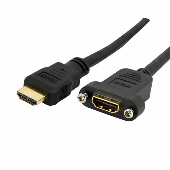 Cable HDMI Startech HDMIPNLFM3           Negro 1