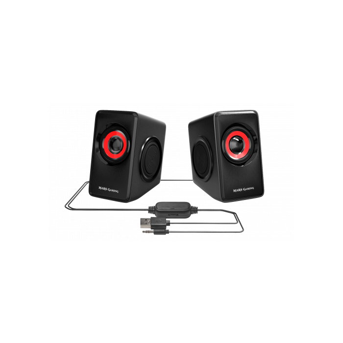 Altavoces Gaming Mars Gaming MS1 MS1 Negro Rojo/Negro 3