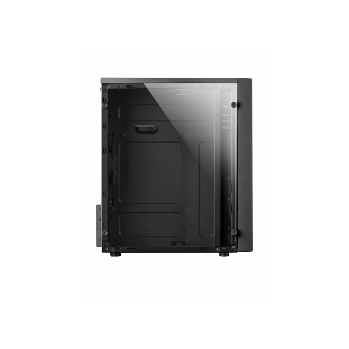 Mars Gaming MCM Black Micro-Atx Case, Compact, Window, 16 Modes A-Rgb, 1X 8Cm Fan 6